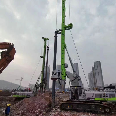 Equipamento de furo giratório 65m hidráulico usado de ZR360L 360KN.M Construction Piling Machine 58m
