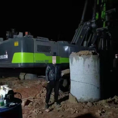 Equipamento de furo giratório 65m hidráulico usado de ZR360L 360KN.M Construction Piling Machine 58m
