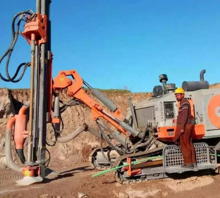 Diâmetro giratório hidráulico de Mini Piling Rig Driving Machine 90-140mm do furo