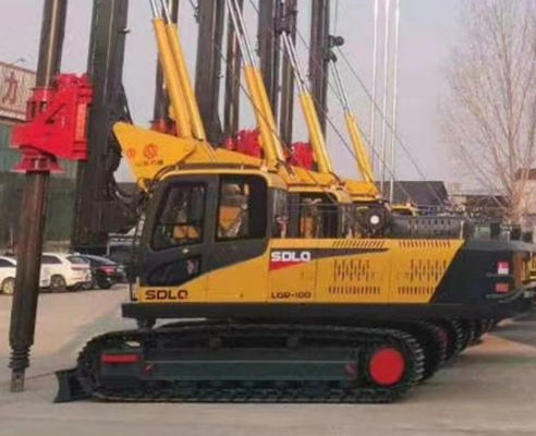 perfuração giratória montada esteira rolante Rig Piling Machinery de 20m